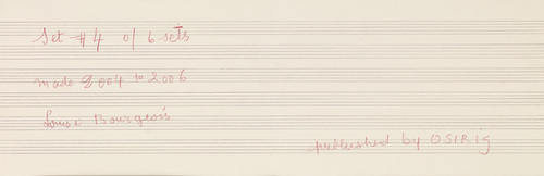 Louise Bourgeois. Nothing to Remember (set 4), from the series of folio sets (1-6). 2004-2006