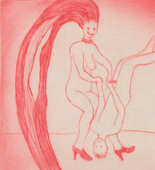 Louise Bourgeois. Untitled, plate 3 of 5, from the illustrated book, The Laws of Nature. c. 2003