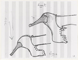 Louise Bourgeois. Untitled (Study for Untitled, plate 4 of 5, from the illustrated book, and plate 4 of 7, from the portfolio, Metamorfosis). 1997