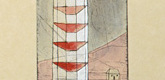 Louise Bourgeois. The Sky's the Limit, plate 9 of 18, from the illustrated book, One's Sleep (3). 2003