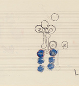 Louise Bourgeois. Untitled drawing, in Nothing to Remember (set 4), from the series of folio sets (1-6). 2004-2006