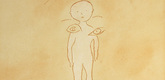 Louise Bourgeois. Unaware and Aware, plate 11 of 18, from the illustrated book, One's Sleep (3). 2003