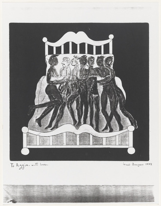 Louise Bourgeois. Untitled (Study for Untitled, plate 5 of 5, from the illustrated book, and plate 5 of 7, from the portfolio, Metamorfosis). 1998