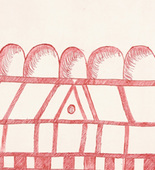 Louise Bourgeois. The Happy House, plate 7 of 7, state II of XX, from the portfolio, La R&eacute;paration. 2001