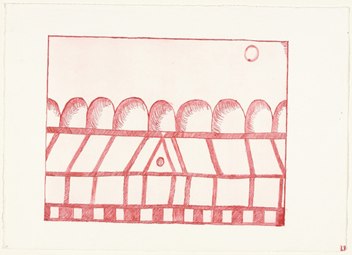 Louise Bourgeois. The Happy House, plate 7 of 7, state II of XX, from the portfolio, La R&eacute;paration. 2001