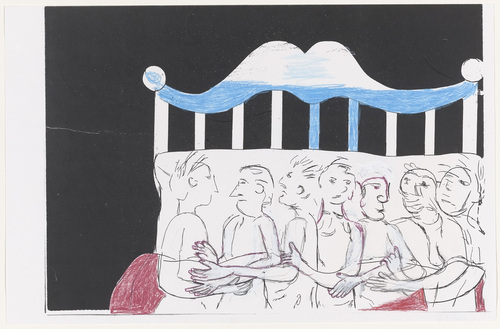 Louise Bourgeois. Untitled (Study for Untitled, plate 5 of 5, from the illustrated book, and plate 5 of 7, from the portfolio, Metamorfosis). 1997