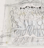 Louise Bourgeois. Untitled (Study for Eight in Bed). 1998