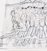 Louise Bourgeois. Untitled (Study for Eight in Bed). 1998