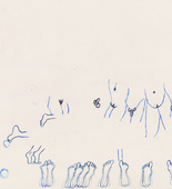 Louise Bourgeois. Untitled (Study for Eight in Bed). 1998