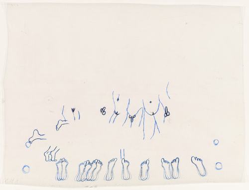 Louise Bourgeois. Untitled (Study for Eight in Bed). 1998