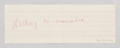 Louise Bourgeois. Nothing to Remember (set 6), from the series of folio sets (1-6). 2004-2006