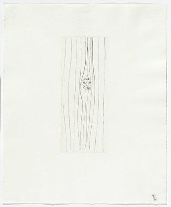 Louise Bourgeois. Peeking through Curtain. 1999
