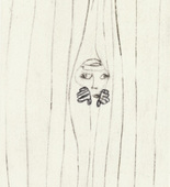 Louise Bourgeois. Peeking through Curtain. 1999