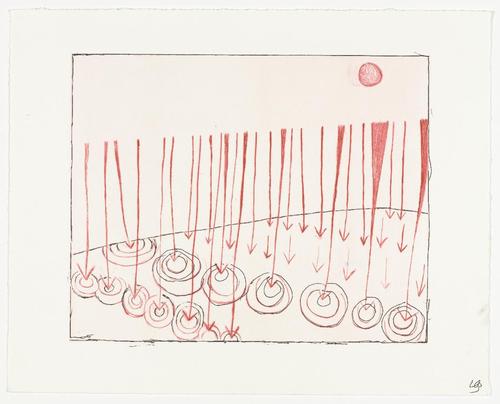 Louise Bourgeois. Rain Falling on Water. 2002