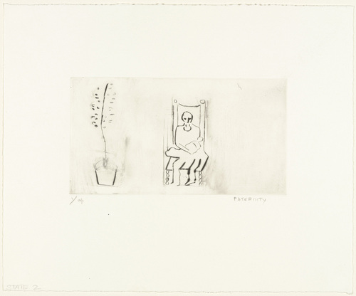 Louise Bourgeois. Paternity, plate 12 of 14, from the portfolio, Autobiographical Series. 1993