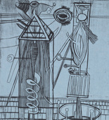 Louise Bourgeois. Plate 7 of 11, from the illustrated book, He Disappeared into Complete Silence, second edition. 1995