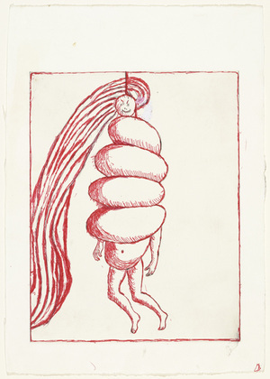 Louise Bourgeois. Spiral Woman, plate 2 of 7, from the portfolio, La R&eacute;paration. 2001