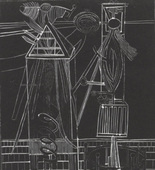 Louise Bourgeois. Plate 7 of 11, from the illustrated book, He Disappeared into Complete Silence, second edition. 1995-1999