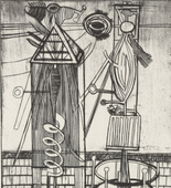 Louise Bourgeois. Plate 7 of 11, from the illustrated book, He Disappeared into Complete Silence, second edition. 1995