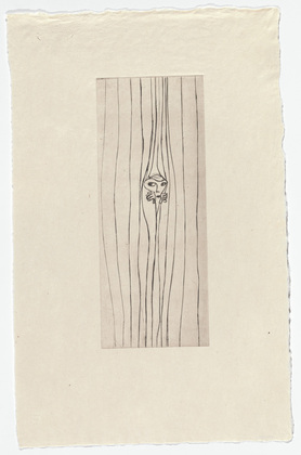 Louise Bourgeois. Peeking through Curtain. 1999