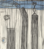 Louise Bourgeois. Plate 9 of 9, from the illustrated book, He Disappeared into Complete Silence, second edition. 1995-2003