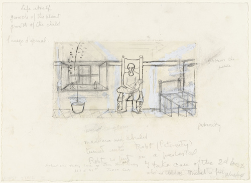 Louise Bourgeois. Paternity, plate 12 of 14, from the portfolio, Autobiographical Series. 1993