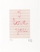 Louise Bourgeois. I Love You. 2007