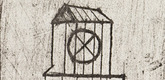 Louise Bourgeois. Plate 1 of 9, from the illustrated book, He Disappeared into Complete Silence, first edition (Example 15). 1947