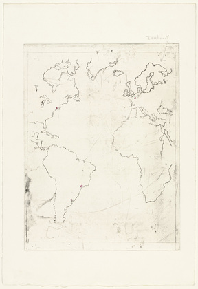 Louise Bourgeois. Map of the Western Hemisphere. 1995