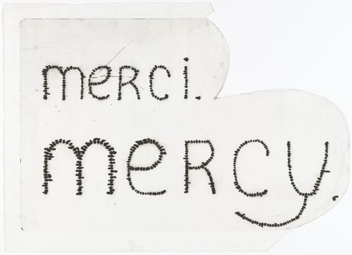 Louise Bourgeois. merci. mercy. 1992