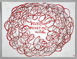 Louise Bourgeois. Rejection Makes Me Wild. 1999