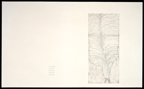 Louise Bourgeois. Untitled, plate 11 of 17, from the illustrated book, Hang On. 2004