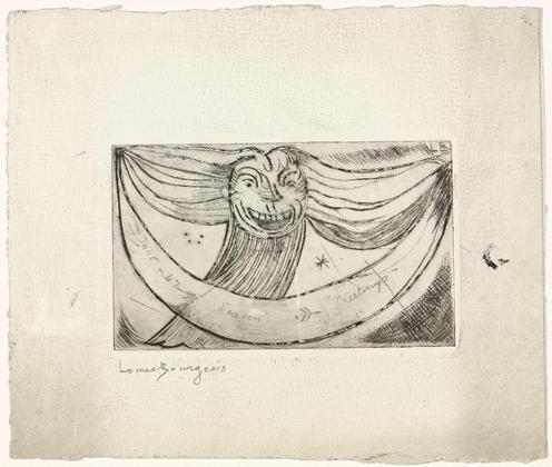Louise Bourgeois. Greetings: Laughing Monster. 1946