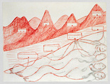 Louise Bourgeois. Untitled, no. 188 of 200, from the series, Insomnia Drawings. 1994-1995