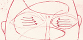 Louise Bourgeois. Spiraling Eyes, frontispiece, from the illustrated book, Les &Eacute;ditions du Solstice: Annuaire de la D&eacute;cennie, 1989-1999. 1999