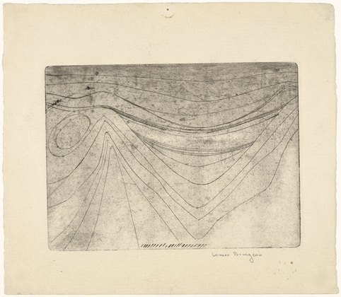 Louise Bourgeois. Horizontal Mountain Landscape. c. 1948