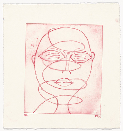 Louise Bourgeois. Spiraling Eyes, frontispiece, from the illustrated book, Les &Eacute;ditions du Solstice: Annuaire de la D&eacute;cennie, 1989-1999. 1999