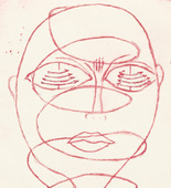 Louise Bourgeois. Spiraling Eyes, frontispiece, from the illustrated book, Les &Eacute;ditions du Solstice: Annuaire de la D&eacute;cennie, 1989-1999. 1999