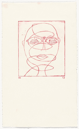 Louise Bourgeois. Spiraling Eyes, frontispiece, from the illustrated book, Les &Eacute;ditions du Solstice: Annuaire de la D&eacute;cennie, 1989-1999. 1999