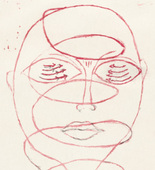 Louise Bourgeois. Spiraling Eyes, frontispiece, from the illustrated book, Les &Eacute;ditions du Solstice: Annuaire de la D&eacute;cennie, 1989-1999. 1999