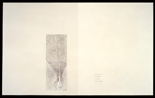 Louise Bourgeois. Untitled, plate 2 of 17, from the illustrated book, Hang On. 2004