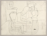 Louise Bourgeois. Woman Thinking (verso). 1943