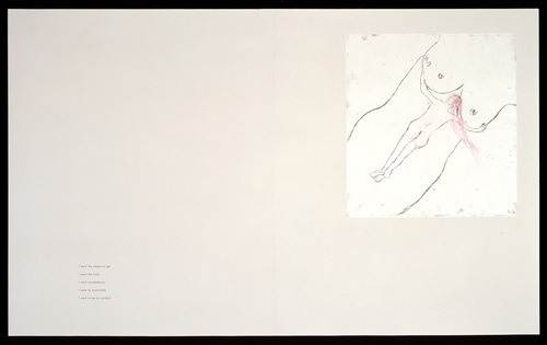 Louise Bourgeois. Untitled, plate 5 of 17, from the illustrated book, Hang On. 2004