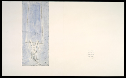 Louise Bourgeois. Untitled, plate 6 of 17, from the illustrated book, Hang On. 2004