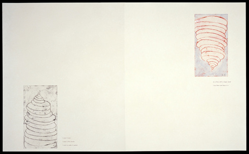 Louise Bourgeois. Untitled, plates 7 and 8 of 17, from the illustrated book, Hang On. 2004