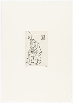 Louise Bourgeois. Untitled, plate 9 of 14, from the portfolio, Autobiographical Series. 1994