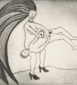 Louise Bourgeois. Untitled, plate 2 of 5, from the illustrated book, The Laws of Nature. 2001-2003