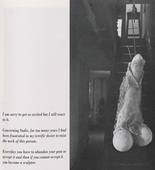 Louise Bourgeois. Untitled, no. 4. of 4, from Child Abuse: A Project by Louise Bourgeois for Artforum. 1982