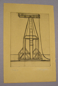 Louise Bourgeois. Plate 2 of 9, from the illustrated book, He Disappeared into Complete Silence, first edition (Example 17). 1947