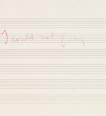 Louise Bourgeois. Text in Nothing to Remember (set 3), from the series of folio sets (1-6). 2004-2006